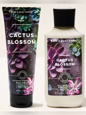 2X Bath & Body Works Cactus Blossom Body Lotion & Cream Set 🌸 FIRM PRICE 🌸